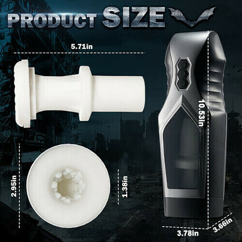 MLtoys - 7 Thrusting & Vibrating With Huge Visible Window Oral Male Masturbator