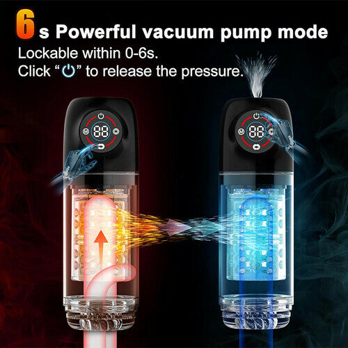 MLToys Seductive Succubus 7 Rotating 7 Sucking Lcd Display Pumps & Enlargers Automatic Male Masturbator
