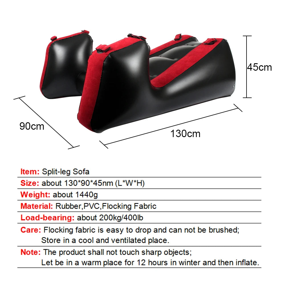 Inflatable Sex Furniture Split Leg Sofa