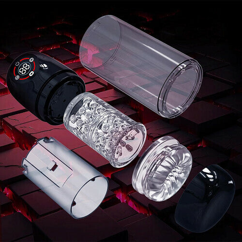 MLToys Seductive Succubus 7 Rotating 7 Sucking Lcd Display Pumps & Enlargers Automatic Male Masturbator