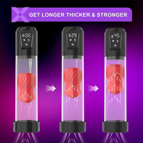 MLtoys 7 Vibrating & 5 Sucking Penis Pump Vacuum Suction Male Penis Extender