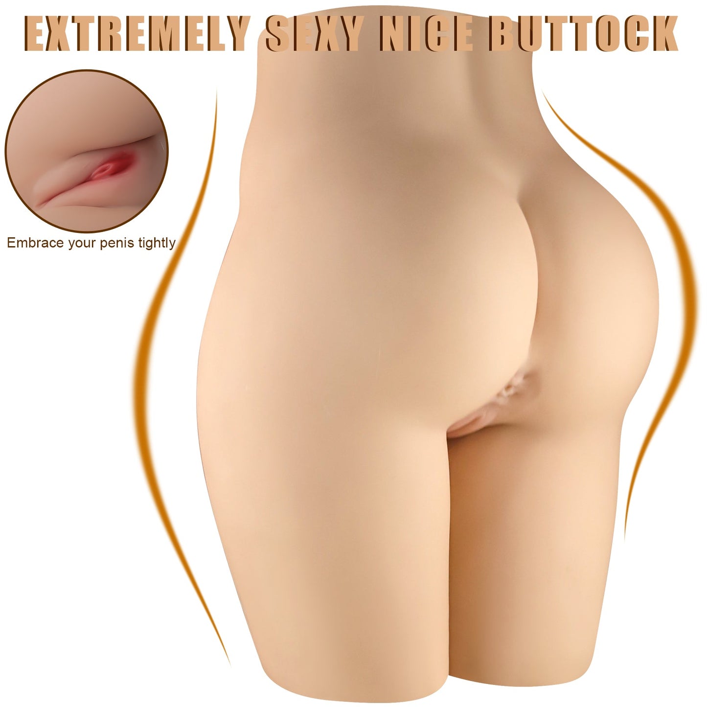 Half body sex doll, real vaginal model, weighing 6.0 kg