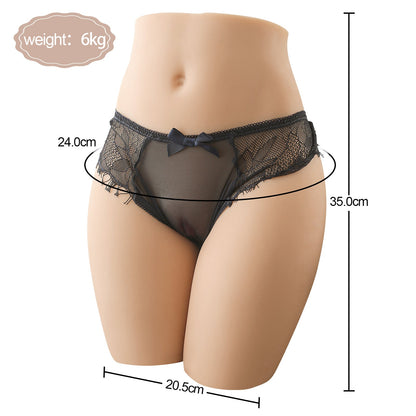 Half body sex doll, real vaginal model, weighing 6.0 kg