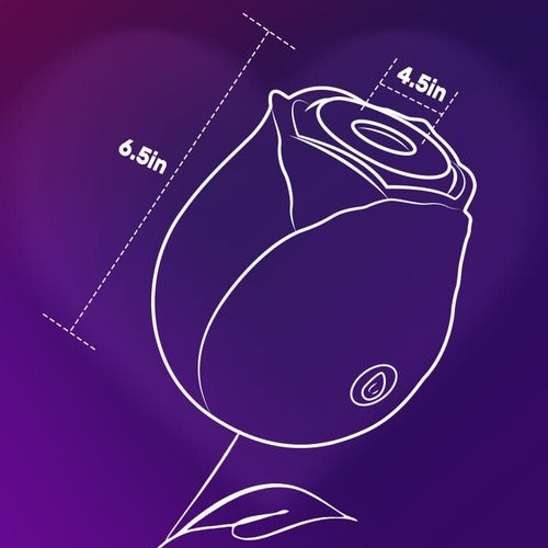 MLtoys 7 Suction Oral Sex Rose Clitoral Stimulator Vibrator Free Shipping