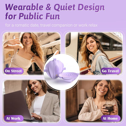 Sex Toys Nipple Vibrator with Straps Public Wearable Nipple Toys for Women Female Discreet APP Vibrators, Adult Toys Vibrating Nipple Sucking Sex Toy for Couples Sexual Stimulation Pleasure Device