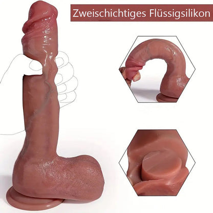 MLtoys 26.92 cm realistic dildos with strong suction cup and large balls, fake penis