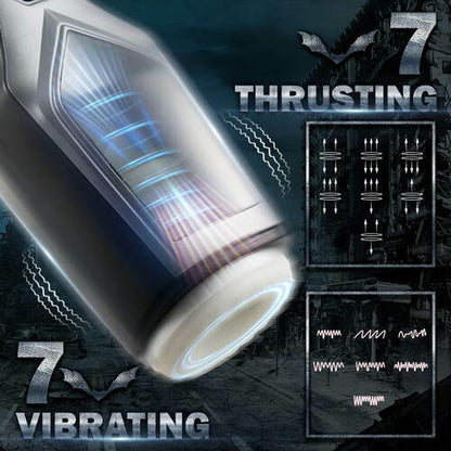 MLtoys - 7 Thrusting & Vibrating With Huge Visible Window Oral Male Masturbator