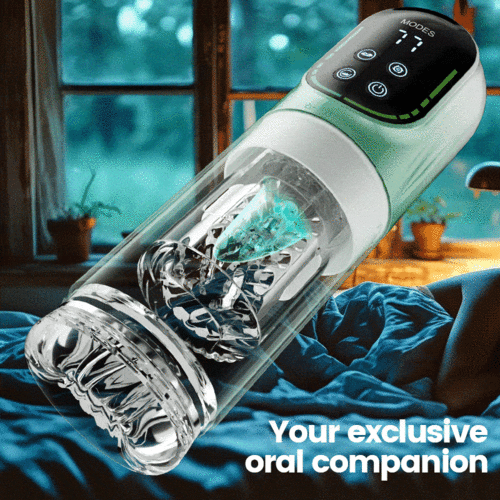 Starry Gaze 4 in 1 Dual Egg Vibrator Rotating Thrusting Suction Masturbator Adult Sex Toys Men