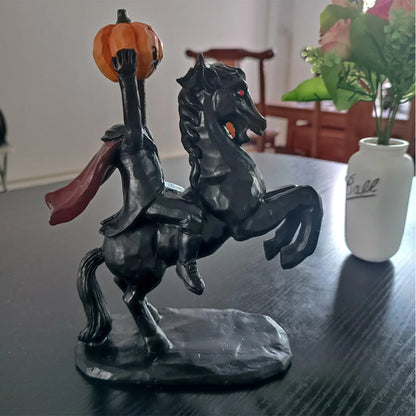 Headless Horseman Statue Pumpkin