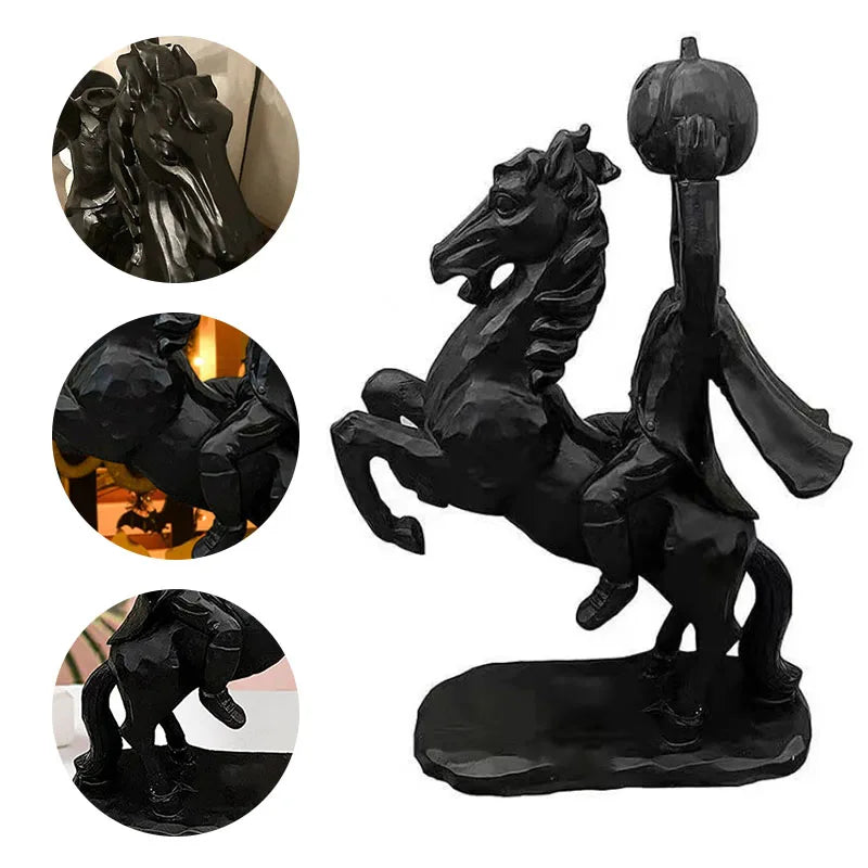 Headless Horseman Statue Pumpkin