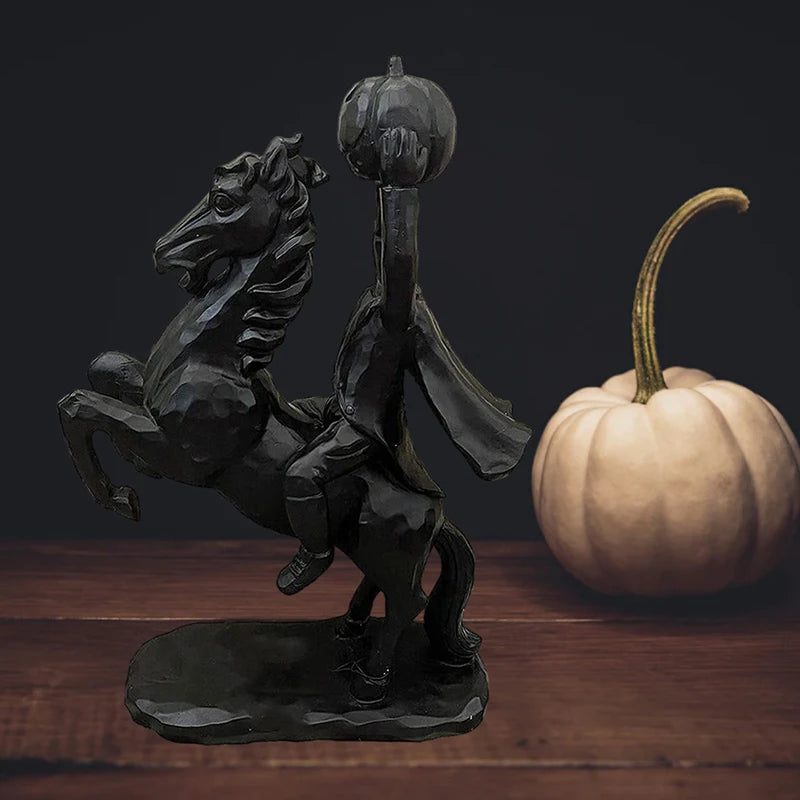 Headless Horseman Statue Pumpkin