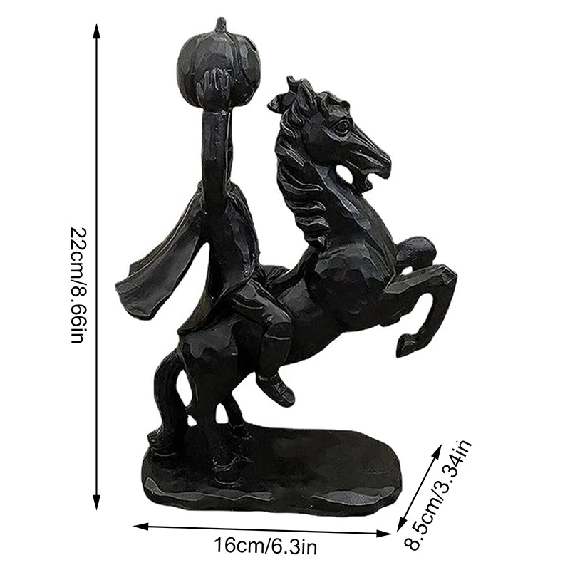 Headless Horseman Statue Pumpkin