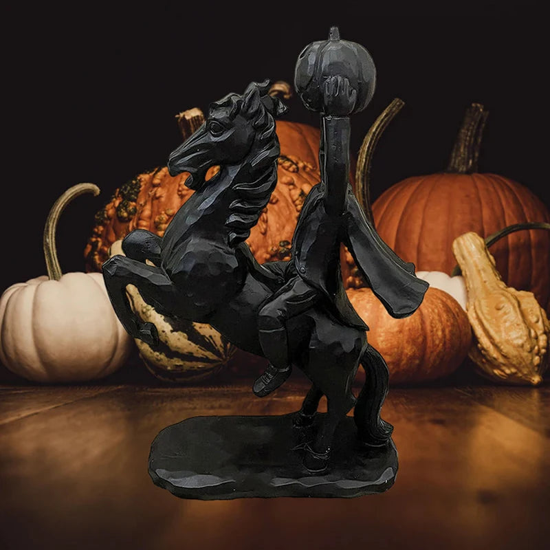 Headless Horseman Statue Pumpkin