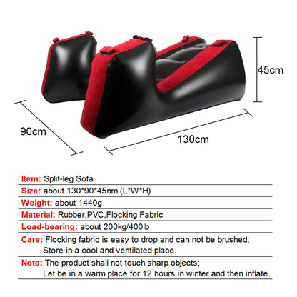 Inflatable Sex Furniture Split Leg Sofa