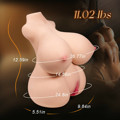 Dual Channels Large Droplet Breasts Masturbator