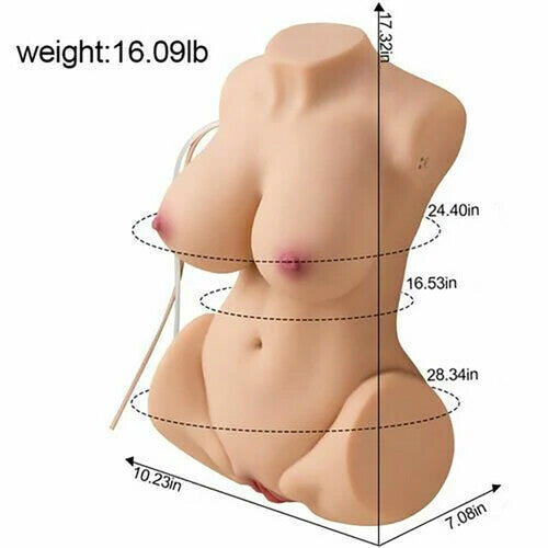 MLtoys - 16.09Lb Suckting and Vibrating Lifelike Butt with Tempting Pussy