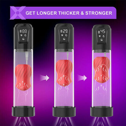 MLtoys 7 Vibrating & 5 Sucking Penis Pump Vacuum Suction Male Penis Extender