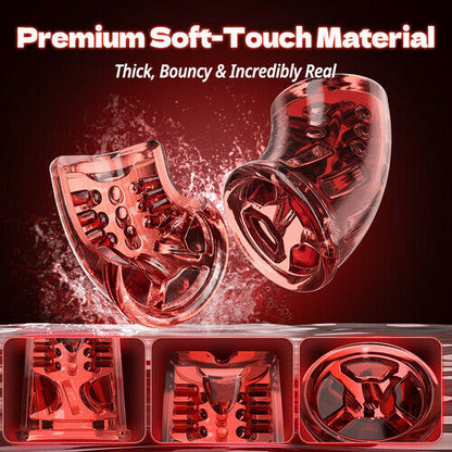 Wine & Beauty Handle Design 9 Thrusting & Rotating 9 Suction male sex toys