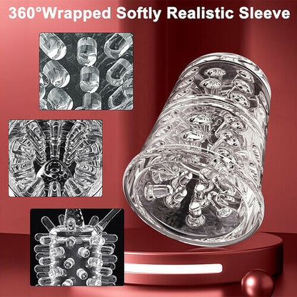 MLToys Seductive Succubus 7 Rotating 7 Sucking Lcd Display Pumps & Enlargers Automatic Male Masturbator