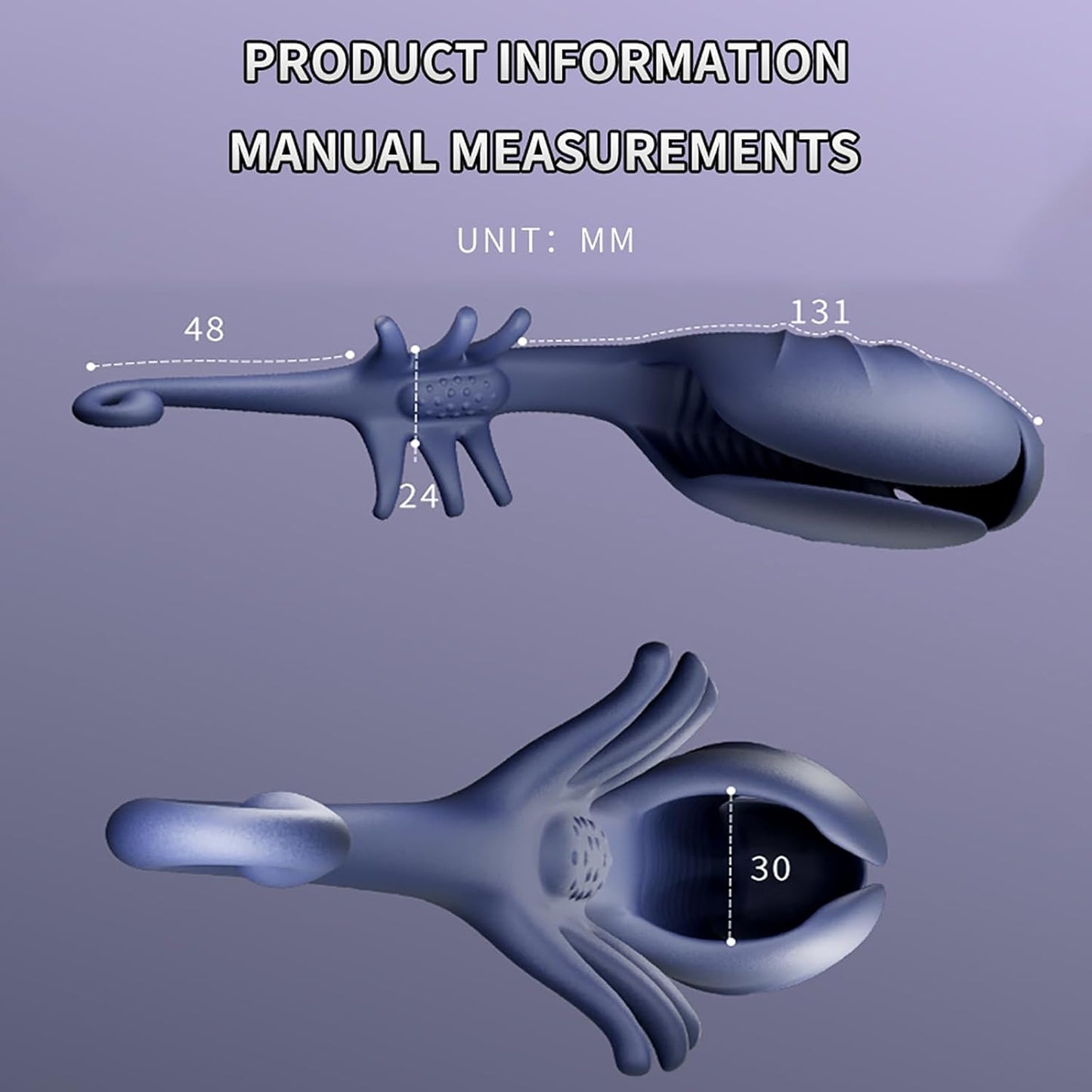 Dual Motor Electric Masturbator Penis Trainer Massager with 10 Vibration Modes